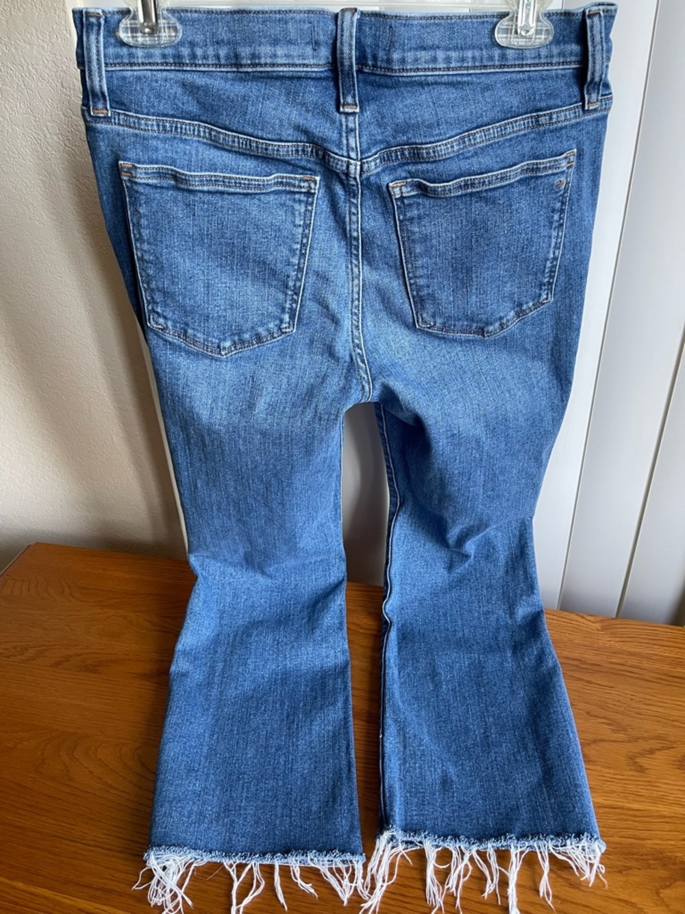 Madewell Mid-Rise Kick Out Crop Blue Jeans Size 28 - Picture 4 of 14